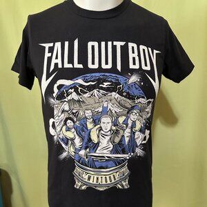 Fall Out Boy Wintour is Coming 2016 Tour Black T Shirt Size Small Tultex Cotton